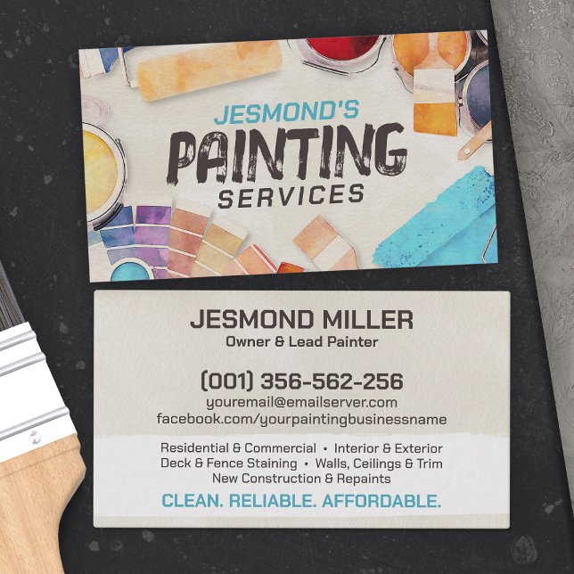 Professional Painting Services - House Painter Business Card (Creator Uploaded)