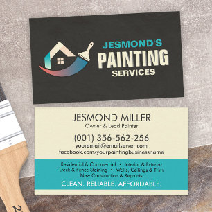 Professional Painting Services - House Painter Business Card