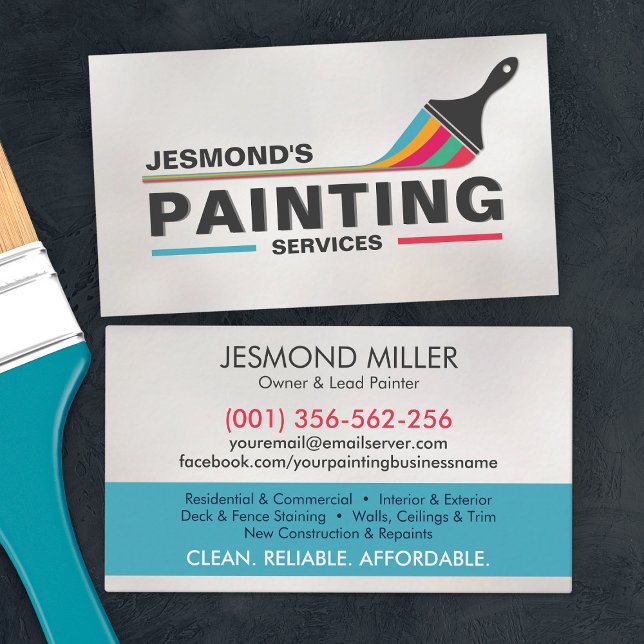 Professional Painting Services - House Painter Business Card (Creator Uploaded)