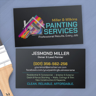 Professional Painting Services - House Painter Business Card