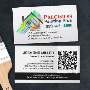 Professional Painting Services - House Painter Business Card