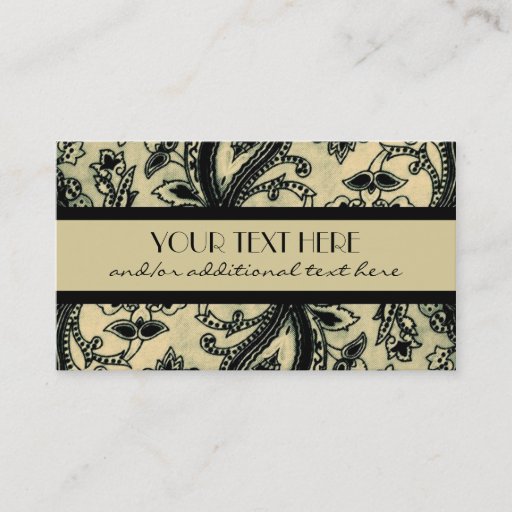 Customizable Professional Paisley Business Cards