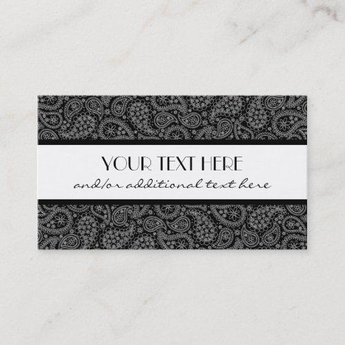 Professional Paisley Business Cards