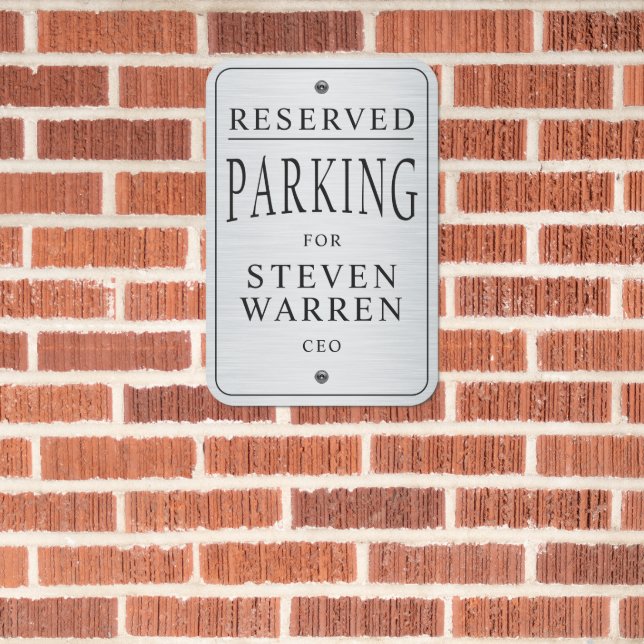 professional parking sign (In Situ(Brick))