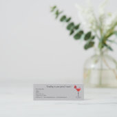 Professional Party Planner Bartender Mini Business Card (Standing Front)