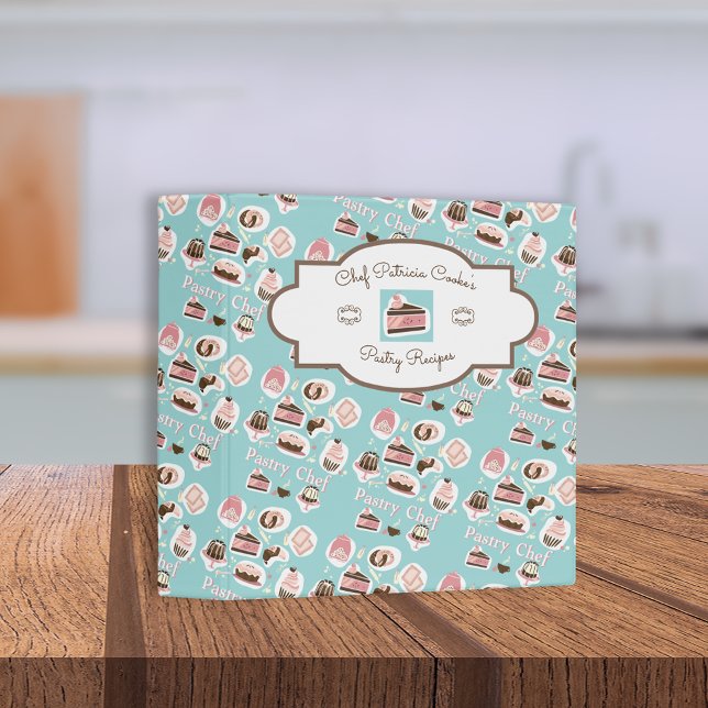 Professional Pastry Chef Aqua Recipe Binder (Creator Uploaded)