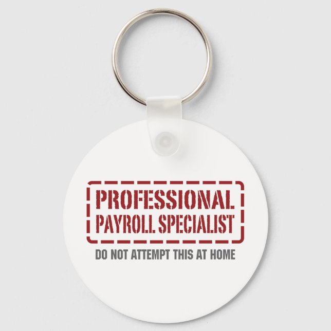 Professional Payroll Specialist Keychain (Front)