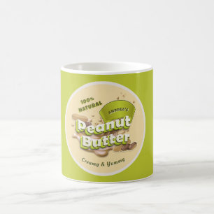 Professional Peanut Butter Logo Cute Yellow Green Coffee Mug