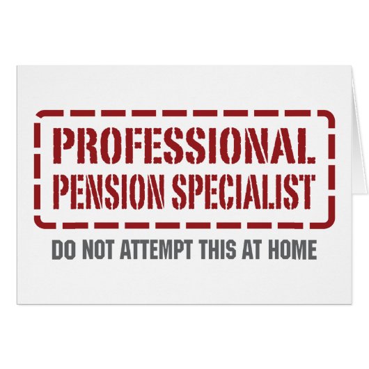 Professional Pension Specialist Cards (Front Horizontal)