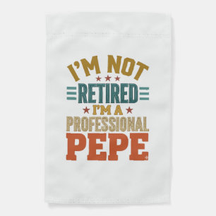 Professional Pepe Retirement Vintage Typography Sh Garden Flag