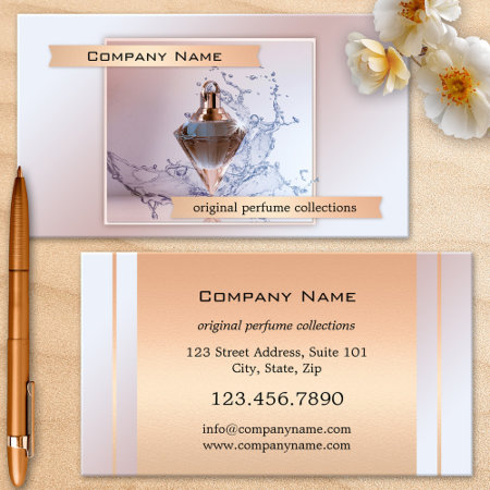 Professional Perfume Fragrance Salon Business Card