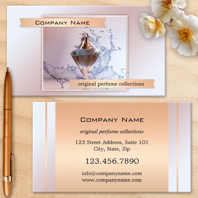 Professional Perfume Fragrance Salon Business Card (Creator Uploaded)