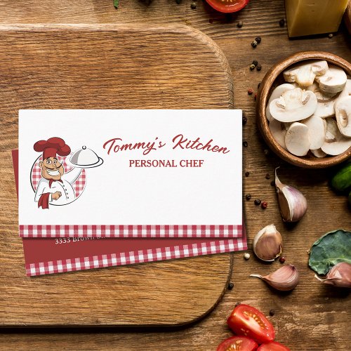 Professional Personal Chef Catering Food Service Business Card