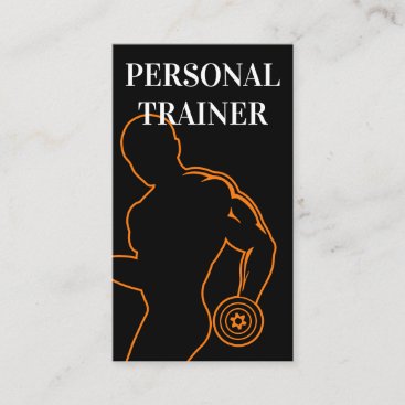 Professional Personal Fitness Trainer Business Card