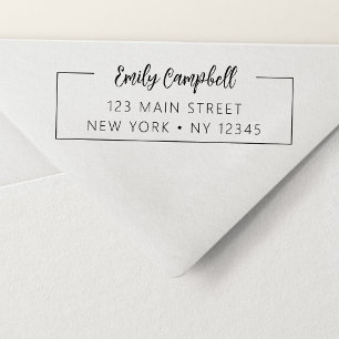 Professional Personal Return Address Minimalist Self-inking Stamp