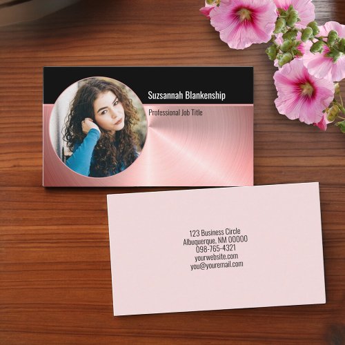 Professional Personal Security Custom Oval Photo Business Card