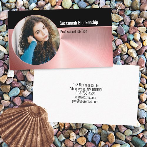 Professional Personal Security Custom Oval Photo Business Card