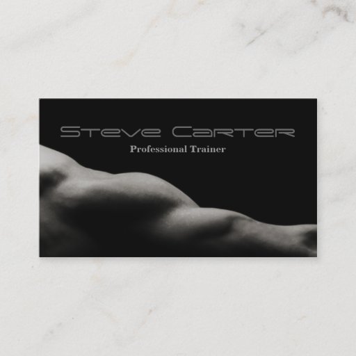 Customizable professional Personal Trainer / Bodybuilder Card Business Card