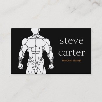 Professional Personal Trainer / Bodybuilder Card by paplavskyte at Zazzle