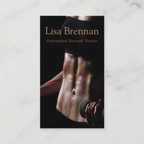 Professional Personal Trainer / Bodybuilder Card Business Cards