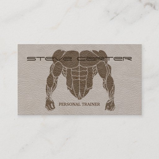 Customizable professional Personal Trainer / Bodybuilder Card Business Cards