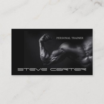 Professional Personal Trainer / Bodybuilder Card by paplavskyte at Zazzle