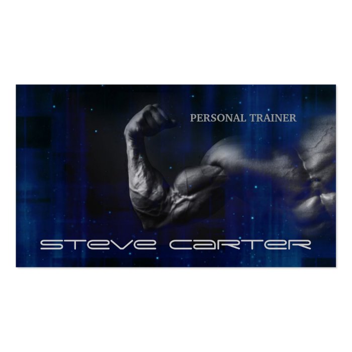 professional Personal Trainer / Bodybuilder Card Business Cards