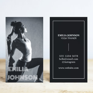 Professional Personal Trainer Coach Sport Yoga Business Card