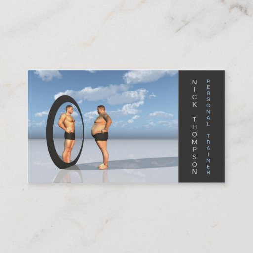 Customizable Professional Personal Trainer / Fitness Card Business Card Templates