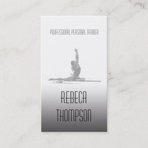 Customizable Professional Personal Trainer / Fitness Card Business Card
