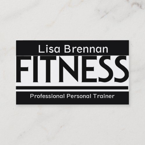 Professional Personal Trainer  Fitness Club Sport Business Card