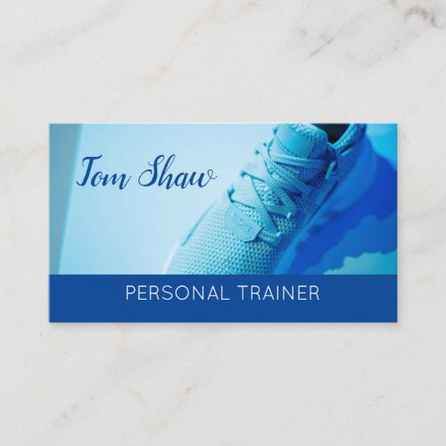 Professional Personal Trainer Fitness Coach Business Card