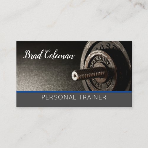 Professional Personal Trainer Gym Fitness Coach Business Card