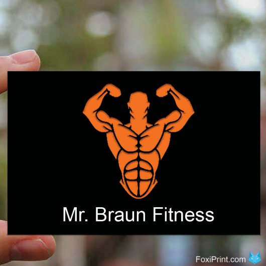 Professional Personal Trainer's Business Cards (Front)
