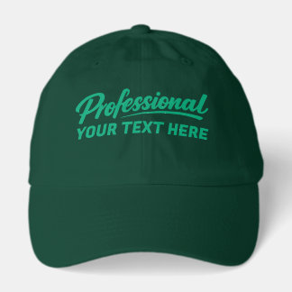 Professional Personalized Add Your Own Text Hat