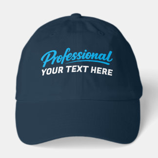 Professional Personalized Add Your Own Text Hat