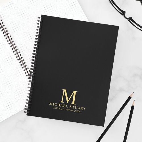 Professional Personalized Monogram and Name Notebook