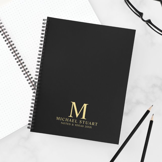 Professional Personalized Monogram and Name Notebook (Creator Uploaded)