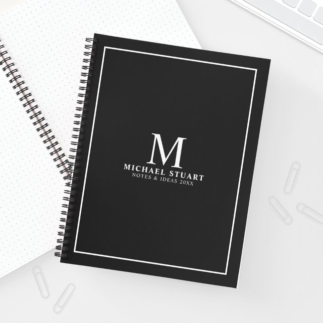 Professional Personalized Monogram and Name Notebook (Creator Uploaded)