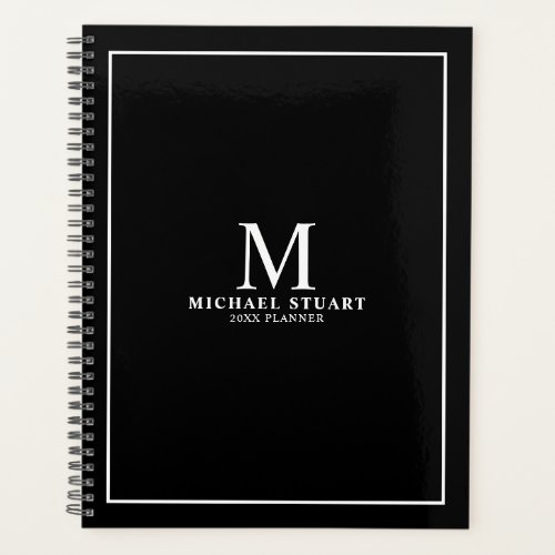 Professional Personalized Monogram and Name Planner