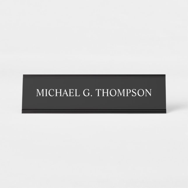 Professional Personalized Name Desk Name Plate (Front)