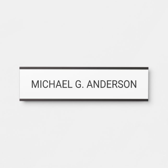 Professional Personalized Name Door Sign (Front)