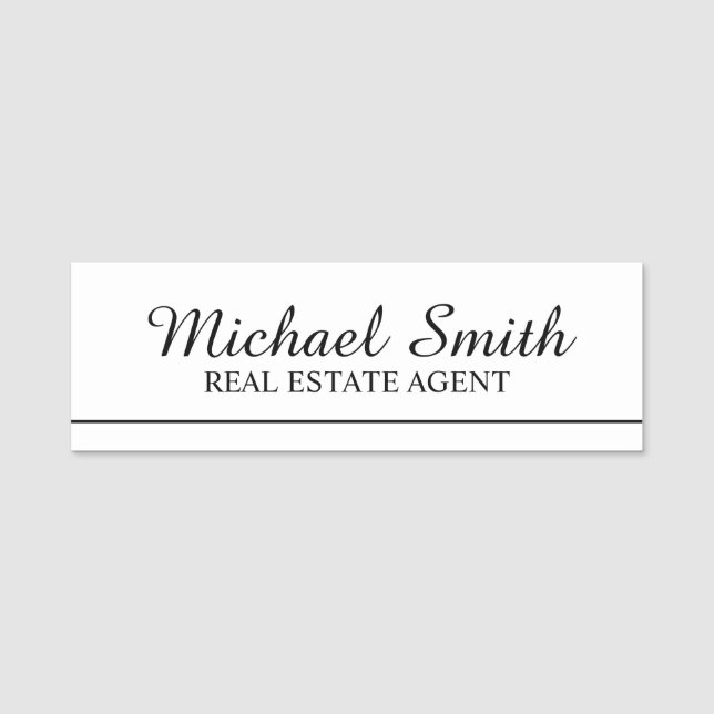 Professional Personalized Name Tag (Front)