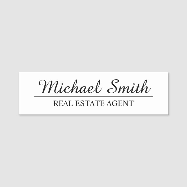 Professional Personalized Name Tag (Front)