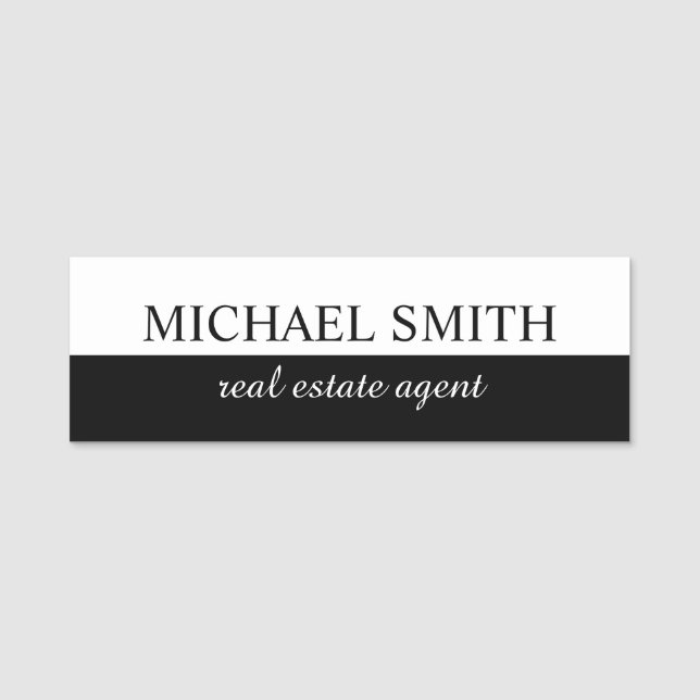 Professional Personalized  Name Tag (Front)