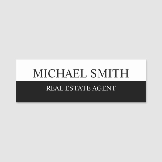 Professional Personalized  Name Tag (Front)