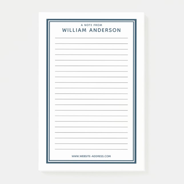 Professional Personalized Post-it Notes (Front)