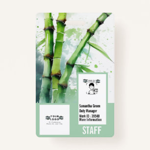 Professional Personalized security photo card Badge