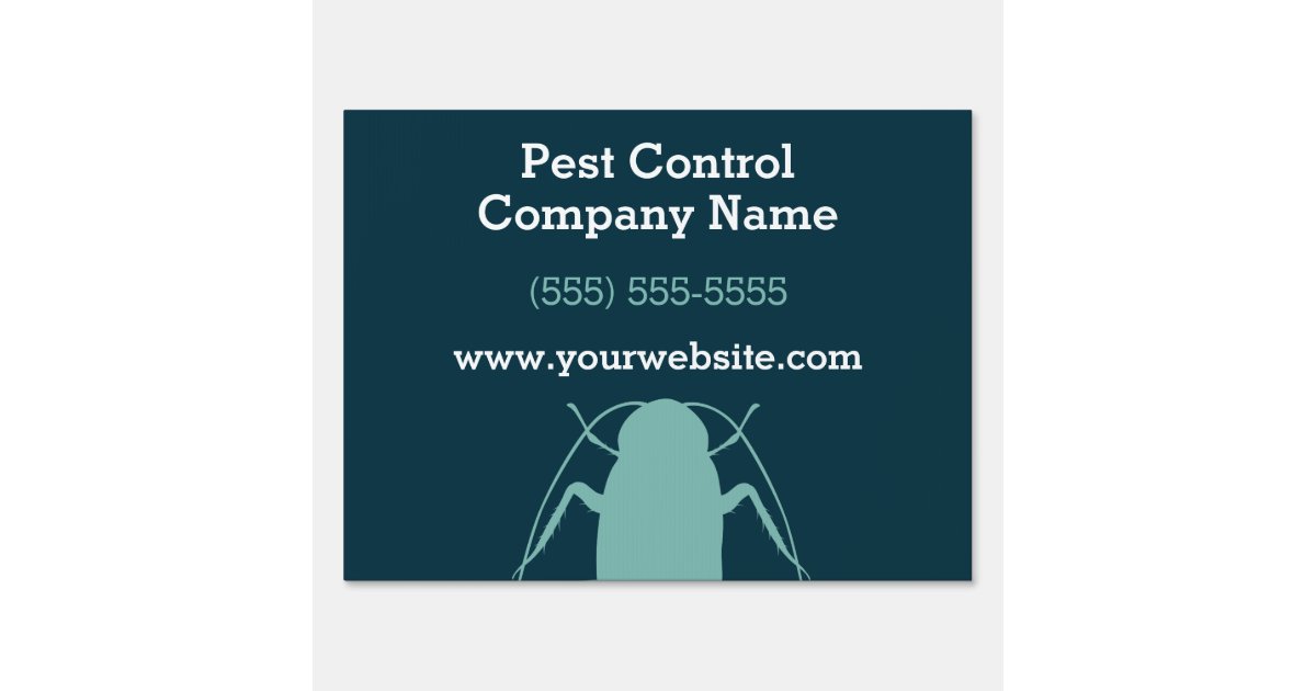 Professional Pest Control Services Sign | Zazzle.com
