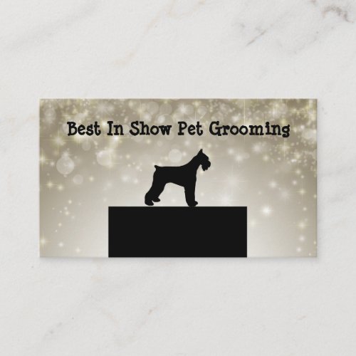 Professional Pet Grooming Business Card